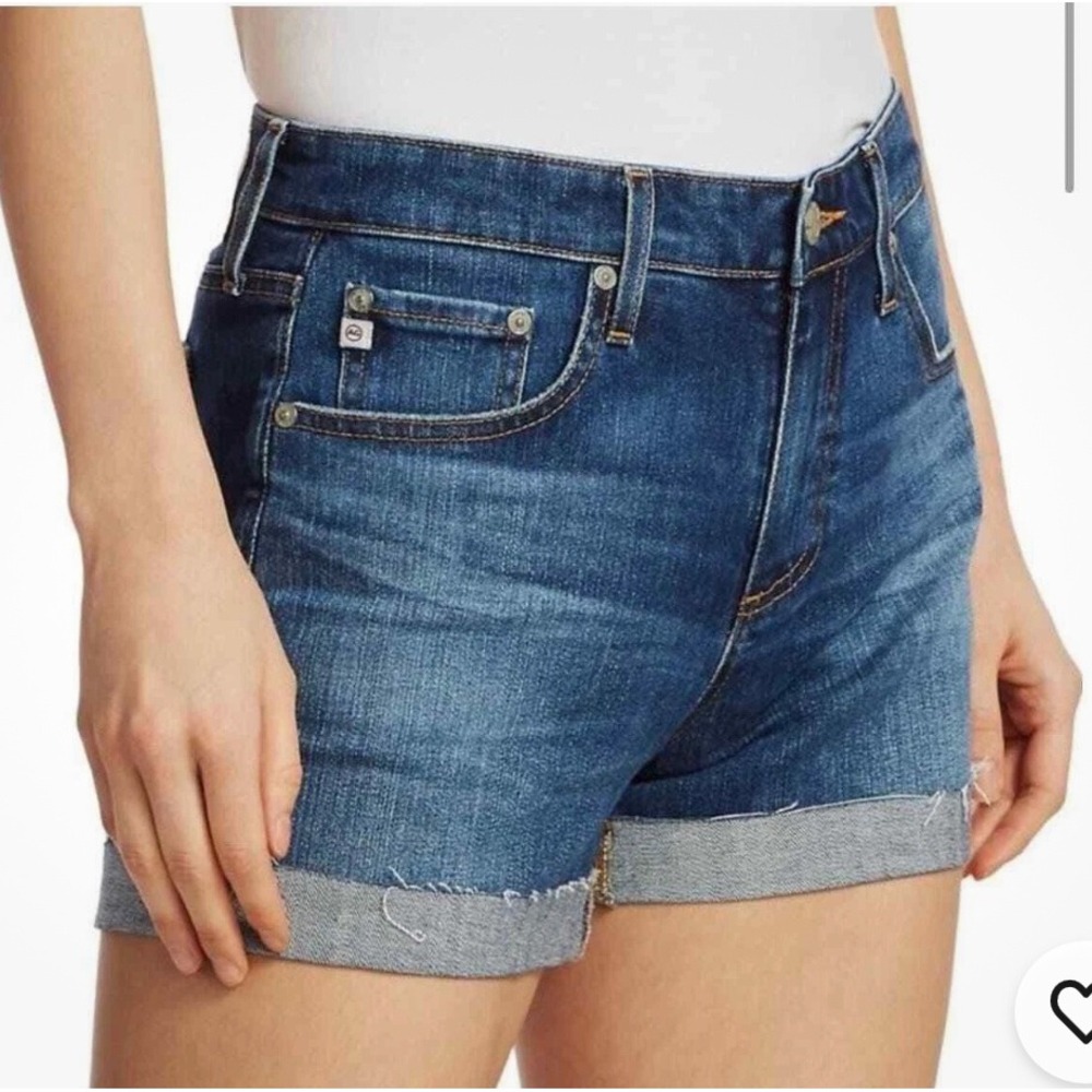 AG Adriano‎ Goldschmied The Hailey Ex-Boyfriend Denim Shorts Blue 27R